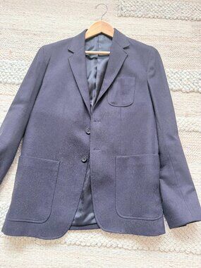 COS Slim Fit Navy Blazer